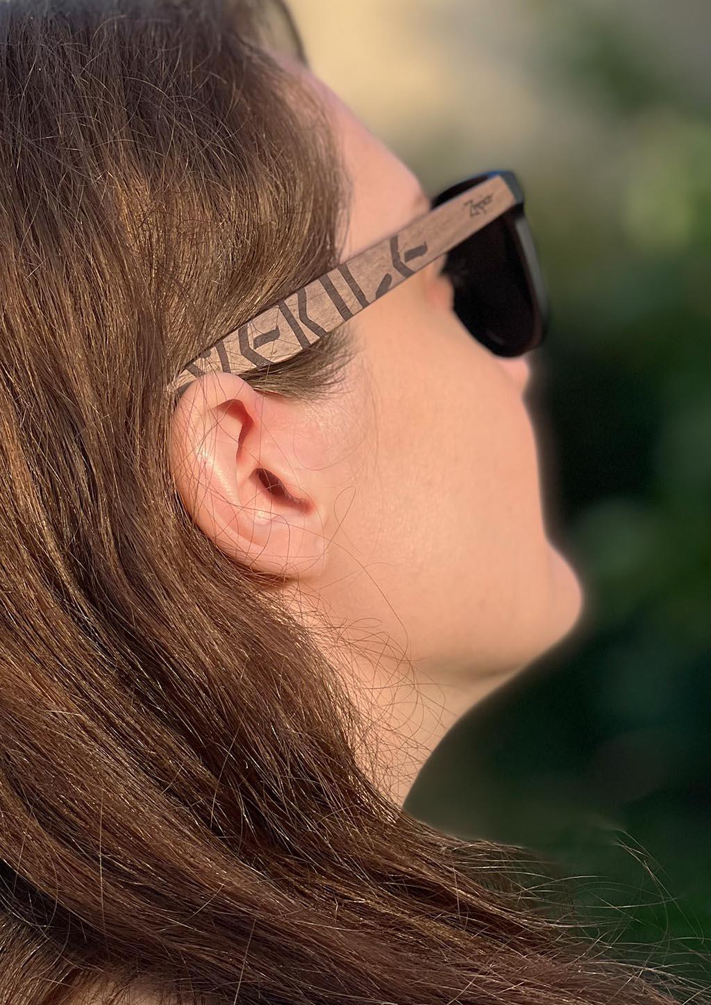 Eyewood | Engraved wooden sunglasses - Viking Runes - Sweden